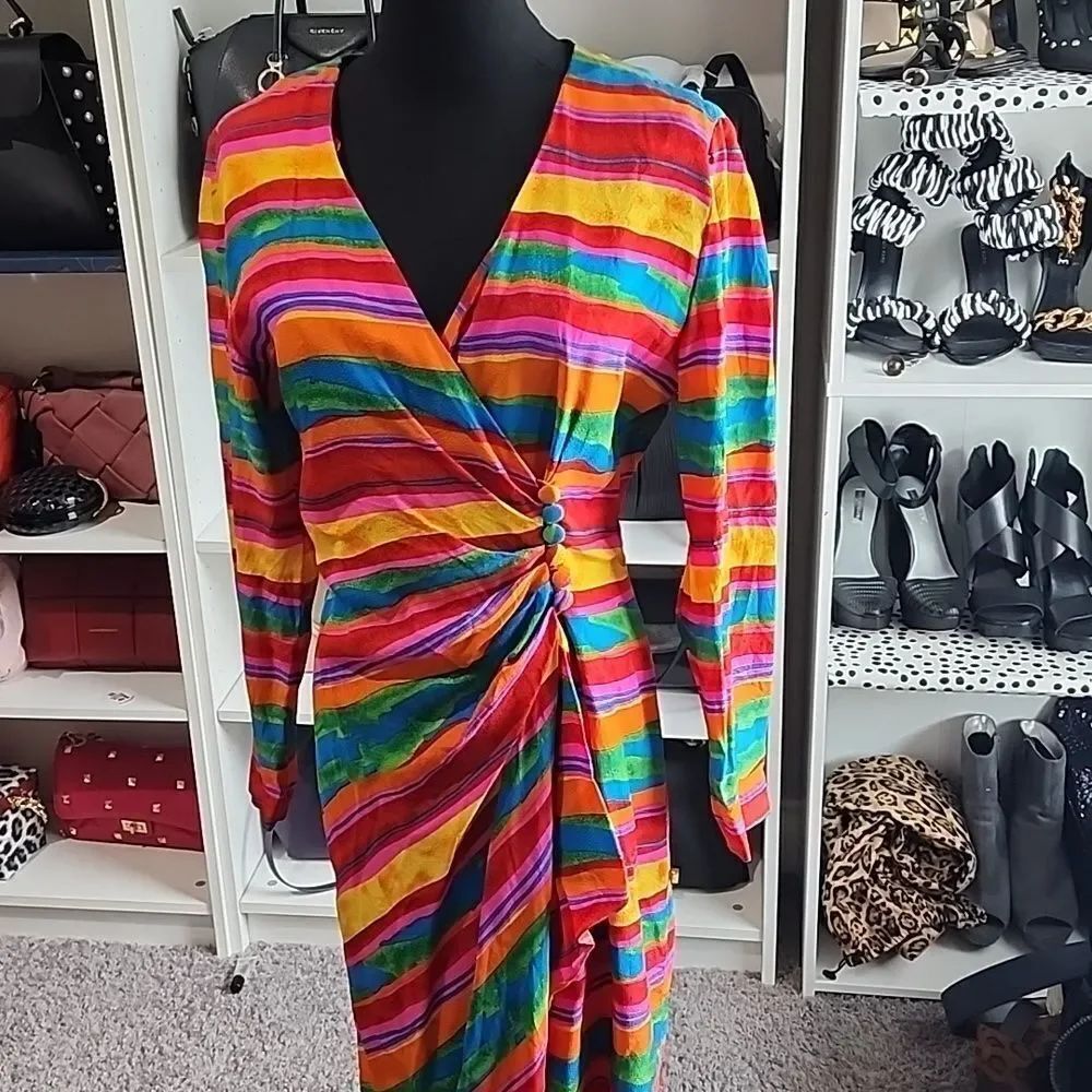 Vintage nipon boutique dress sz 8 - Picture 3 of 5